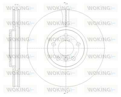 Тормозной диск WOKING D61789.10 для HAFEI SIGMA