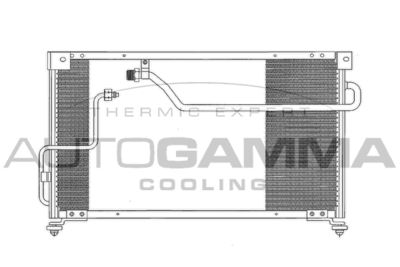 AUTOGAMMA 102677 Радиатор кондиционера  для MAZDA 626 IV (GE) 2.0 i