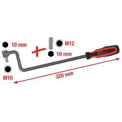 Ks Tools - Kľúč na nastavenie rozchodu kolies pre Mercedes, 3ks