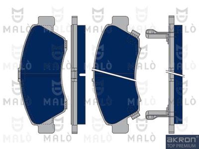 Комплект тормозных колодок, дисковый тормоз AKRON-MALÒ 1050022 для HONDA CAPA