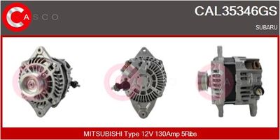 Генератор CASCO CAL35346GS для SUBARU LEGACY