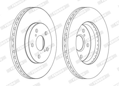 BREMSSCHEIBE FERODO DDF1446C 1