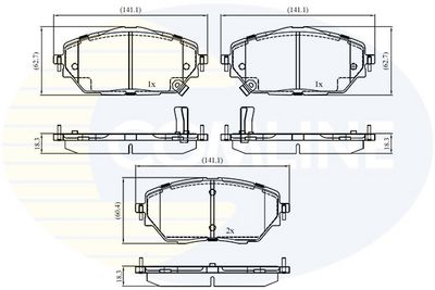 SET PLACUTE FRANA FRANA DISC COMLINE CBP32438