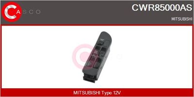 CASCO CWR85000AS Кнопка склопідйомника для MITSUBISHI (Митсубиши)