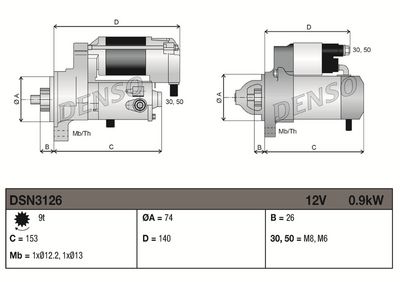 Rozrusznik DENSO DSN3126