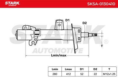 амортисьор STARK SKSA-0130410