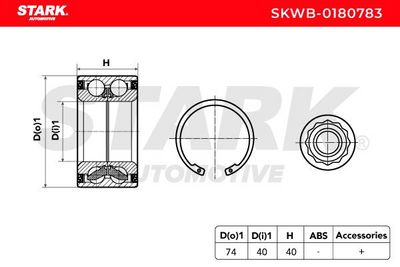 комплект колесен лагер STARK SKWB-0180783