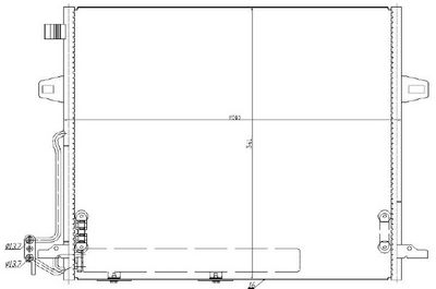 Condensator, climatizare MTR 13054796
