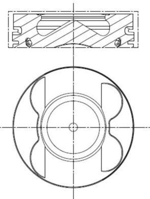 Kolv MAHLE 001 PI 00107 002