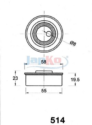 MECANISM TENSIONARE CUREA DISTRIBUTIE JAPKO 45514 1