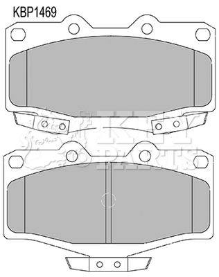 Комплект тормозных колодок, дисковый тормоз KEY PARTS KBP1469 для VW TARO