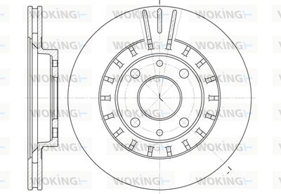 WOKING D6828.10 Тормозные диски для LADA KALINA