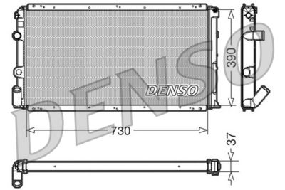 DENSO DRM23091 Радиатор охлаждения двигателя  для NISSAN INTERSTAR (Ниссан Интерстар)