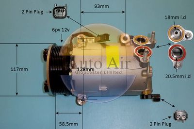 Compressor, air conditioning Auto Air Gloucester 14-9670