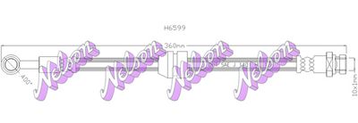 Тормозной шланг KAWE H6599 для DAEWOO KALOS