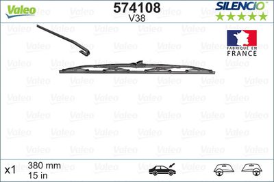 Balai d'essuie-glace VALEO — 380mm