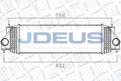 JDEUS 842M18A Інтеркулер для SUZUKI (Сузуки)