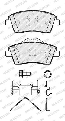 BREMSBELAGSATZ SCHEIBENBREMSE FERODO FDB5154 1