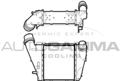 AUTOGAMMA 107460 Интеркулер  для RENAULT TWINGO (Рено Тwинго)