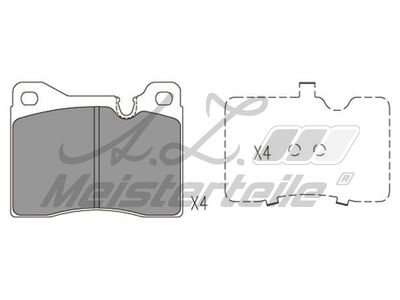 комплект спирачно феродо, дискови спирачки A.Z. Meisterteile AZMT-44-022-1764