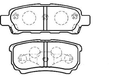 Kavo Parts Stabdžių trinkelių rinkinys, diskinis stabdys