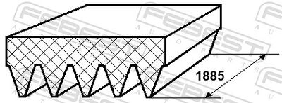 CUREA TRANSMISIE CU CANELURI FEBEST 881275L1885 1