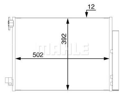 Kondensor, klimatanläggning MAHLE AC 73 000S