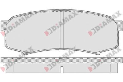 Комплект тормозных колодок, дисковый тормоз DIAMAX N09624 для MITSUBISHI PAJERO