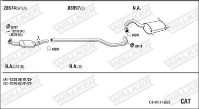 Изпускателна система WALKER CHK014653
