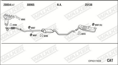 ABGASANLAGE WALKER OPK017653