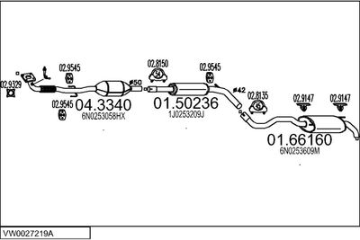 SISTEM DE ESAPAMENT MTS VW0027219A014064