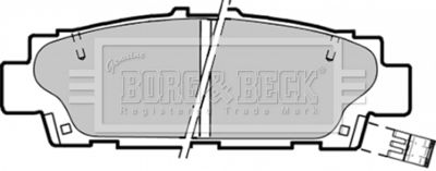 BORG & BECK BBP1350 Тормозные колодки и сигнализаторы  для LEXUS LS (_F1_) 400 (UCF10)