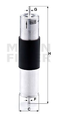 Топливный фильтр MANN-FILTER WK 521/3 для BMW X5
