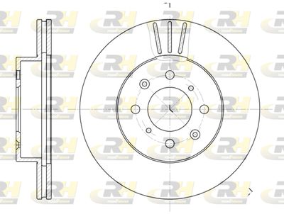 ROADHOUSE 6367.10 Тормозные диски  для HONDA ACCORD (Хонда Аккорд)