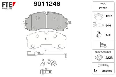 SET PLACUTE FRANA FRANA DISC FTE 9011246