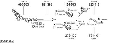 Изпускателна система BOSAL SYS22679