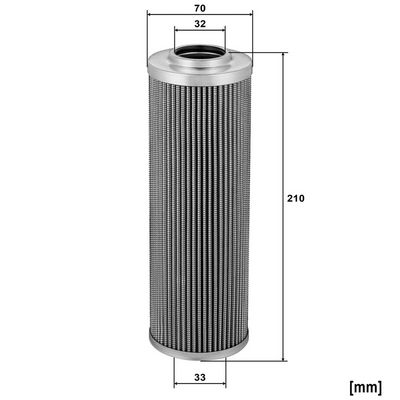 Filtr, pracovní hydraulika MANN-FILTER HD 736