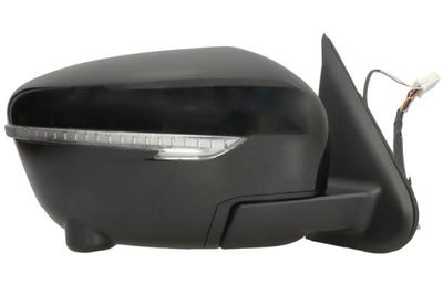 Zijspiegel Rechts (elektrisch, in reliëf, met verwarming, assistent rijstrookverandering, under-coated, elektrisch opklapbaar, met indicator, met camera) past: NISSAN JUKE F15 06.14-12.18