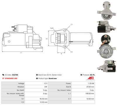 Startér AS-PL S3270S