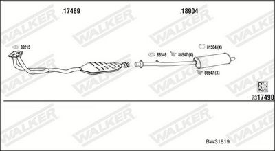 Изпускателна система WALKER BW31819