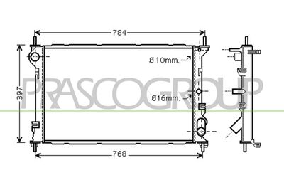 RADIATOR RACIRE MOTOR PRASCO FD930R003