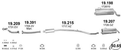 SISTEM DE ESAPAMENT POLMO POLMO00813