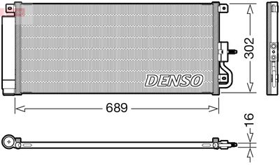 DENSO DCN20048 Радиатор кондиционера  для OPEL MOKKA (Опель Моkkа)