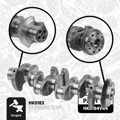 Komplet za popravak, koljenasto vratilo ET ENGINETEAM boxET – service kit HK0194VR4