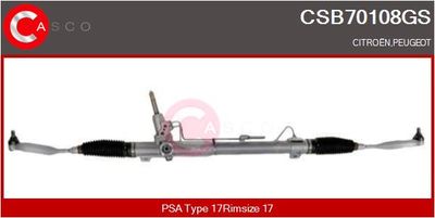 Рулевой механизм CASCO CSB70108GS для CITROËN C6