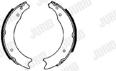 Комплект тормозных колодок JURID 361068J для RENAULT RODEO