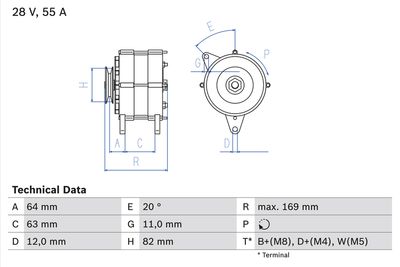 Alternator 0 986 039 130