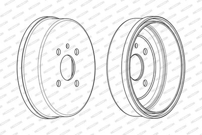 BREMSTROMMEL FERODO FDR329292 3
