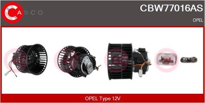 CASCO CBW77016AS Вентилятор салона  для OPEL TIGRA (Опель Тигра)
