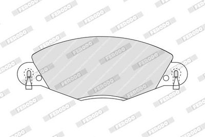 BREMSBELAGSATZ SCHEIBENBREMSE FERODO FDB1412 1